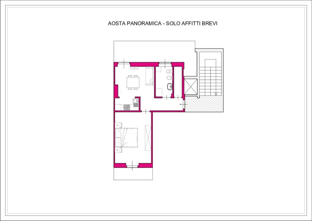 Lovely Panoramic View Apartment - Affitti Brevi Italia Aosta Exteriér fotografie